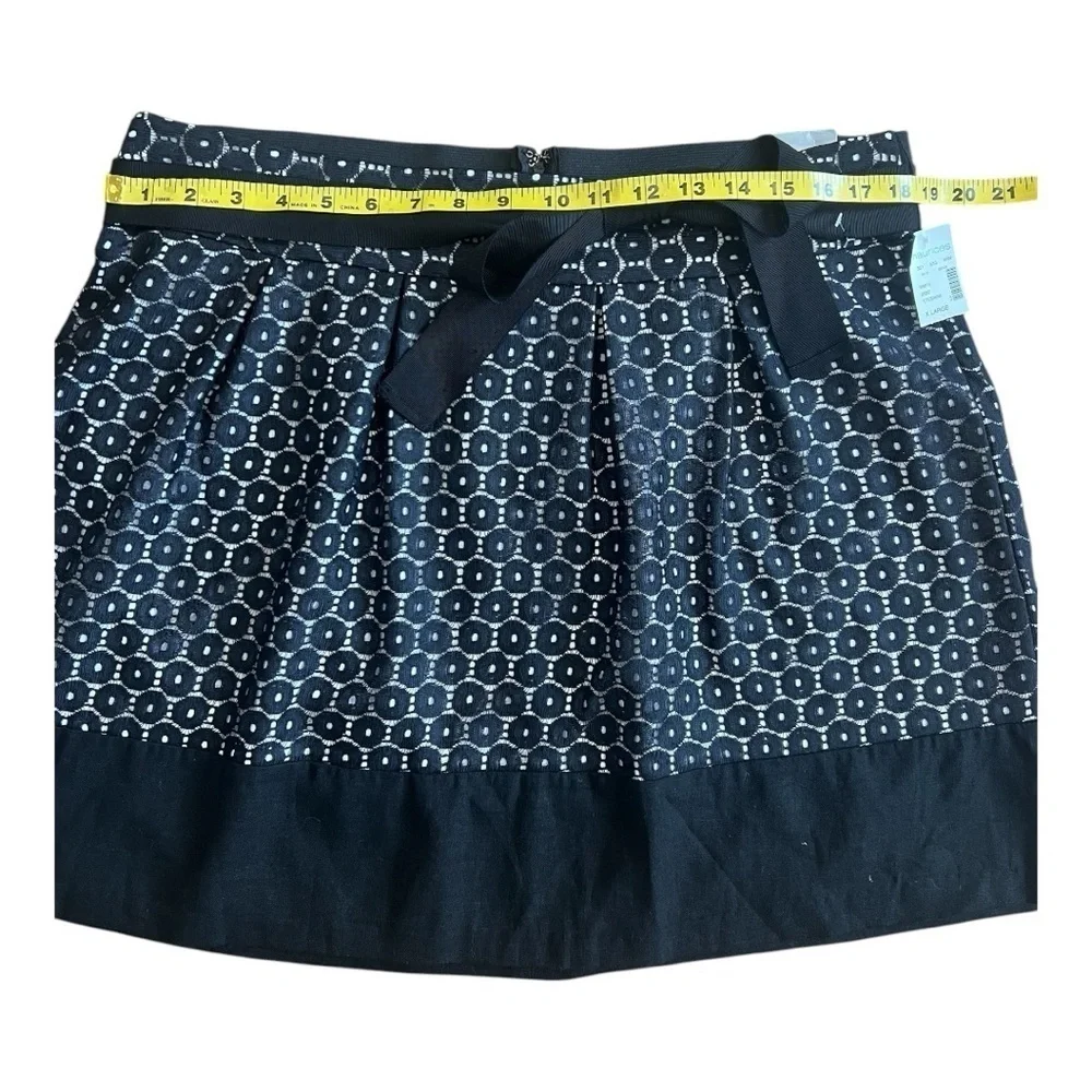 Maurices NWT Black & White Mini Skirt Size XL